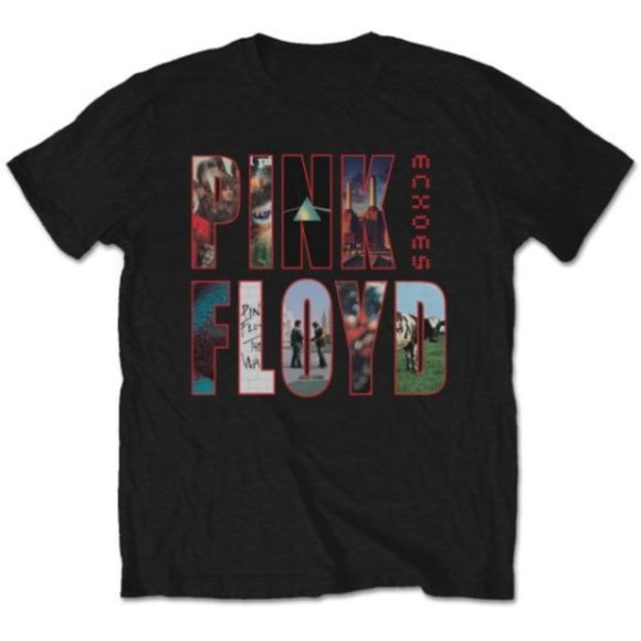 Pink Floyd Album Covers Logo Roger Waters Rock T-Shirt - Picture 1 of 1